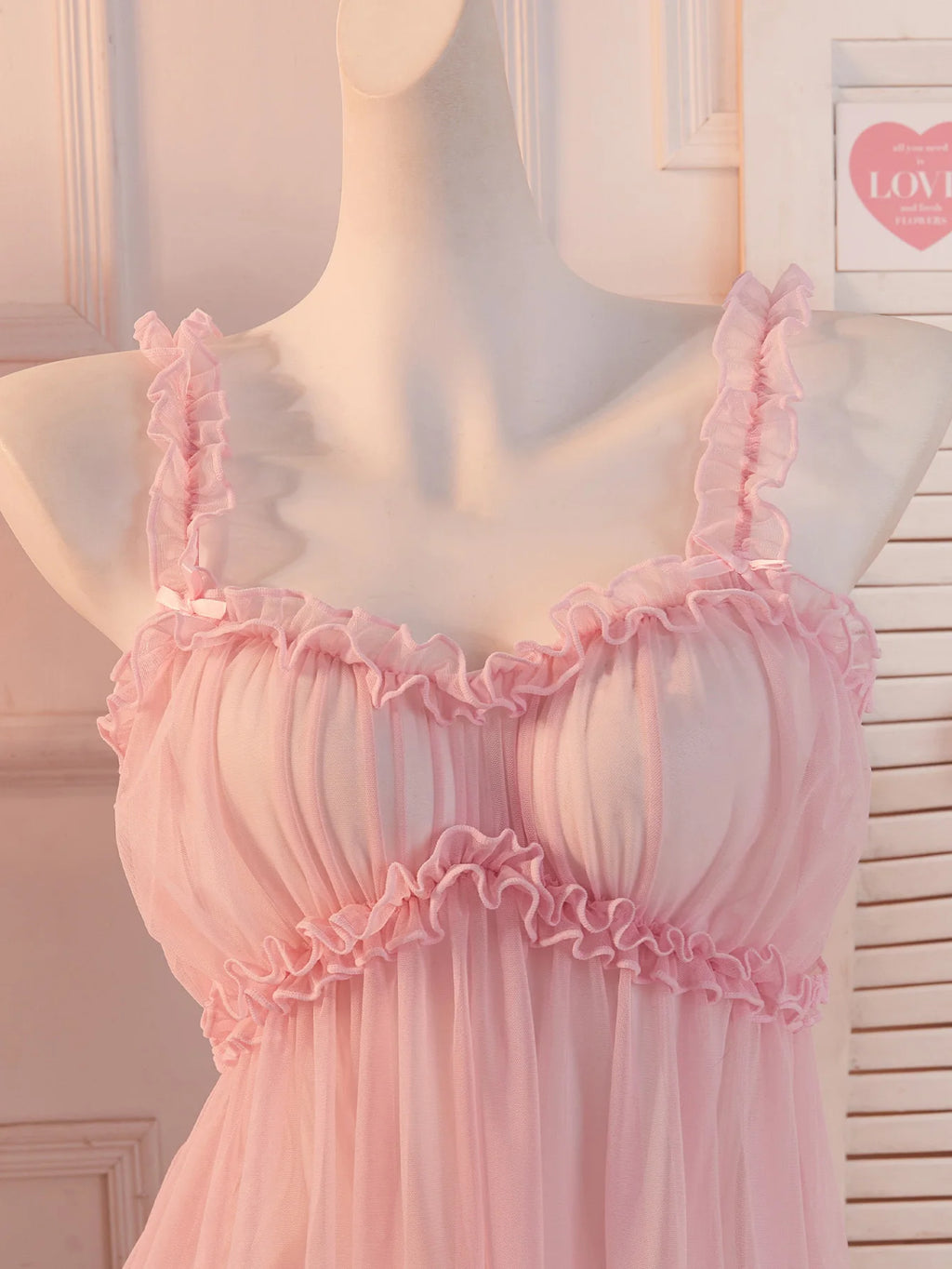 CowLost | pink-sexy-lingerie-sweet-intimate-dress-women-lace |5