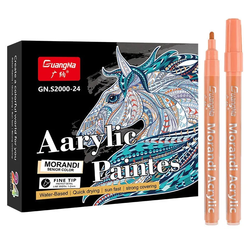 CowLost | product_id-guangna-s2000-morandi-acrylic-marker-set-waterproof-water-based-12-24-36-48-colors-for-ceramic |5