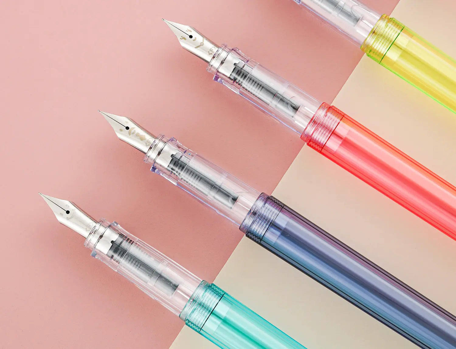 CowLost | product_id-pilot-kakuno-smile-family-series-transparent-fountain-pen-with-ergonomic-grip-for-kids |8