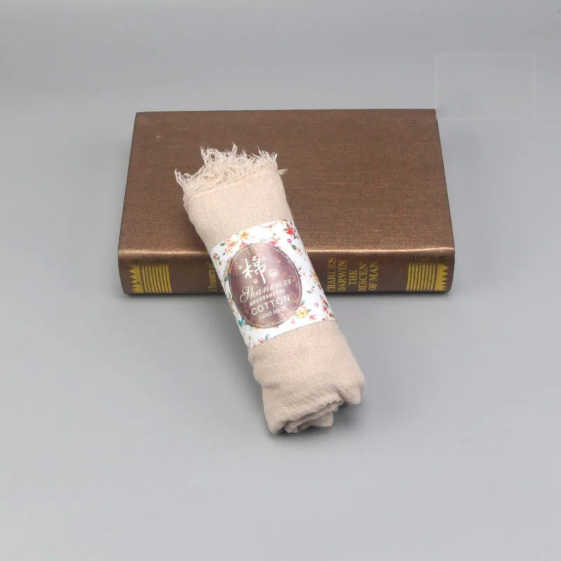 CowLost | otton-crinkle-headband-veil-scarves-women-solid-color |51