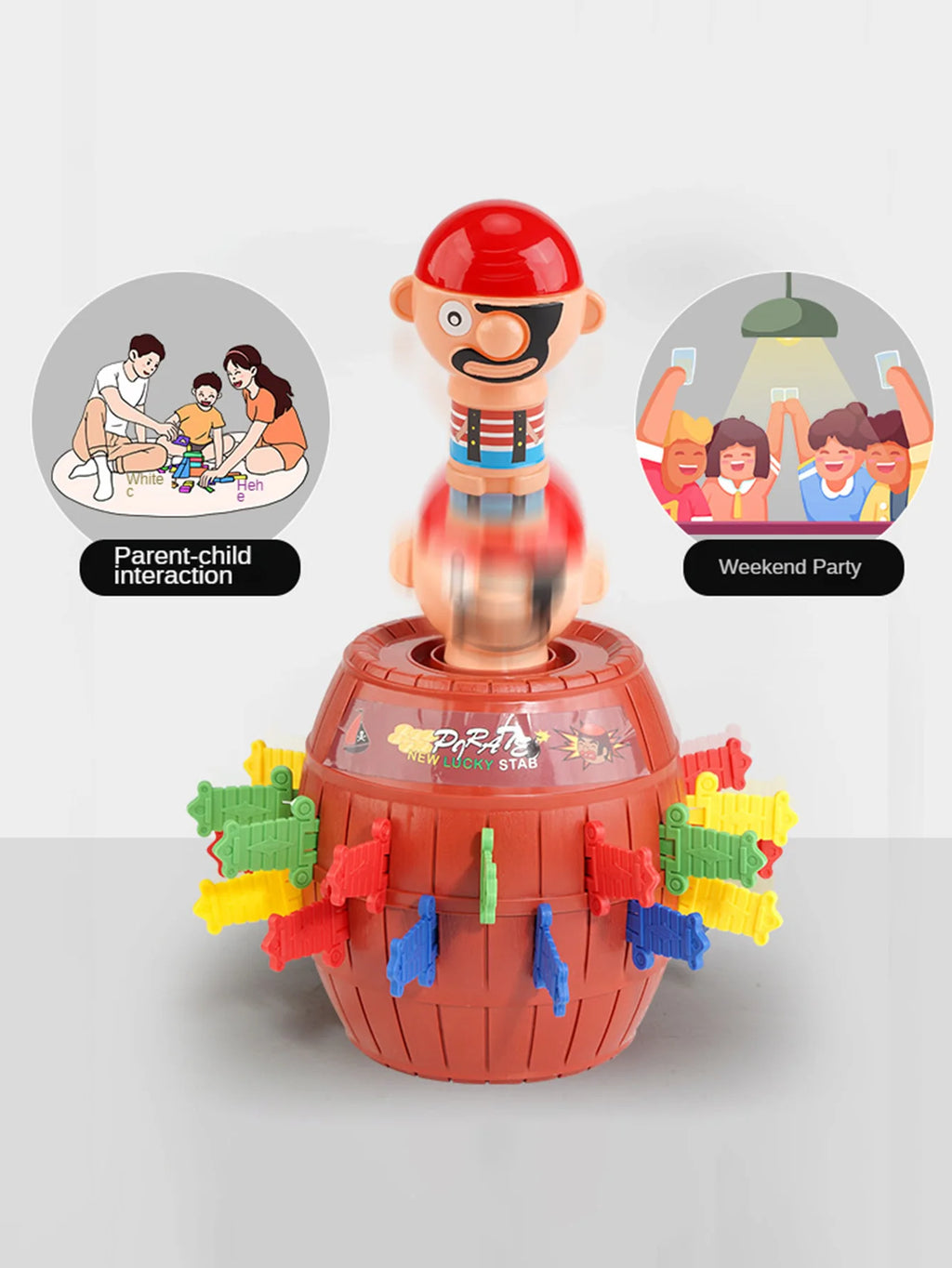 CowLost | product_id-pirate-bucket-interactive-childrens-toy-board-game-prank-sword-insertion-wooden-bucket |11