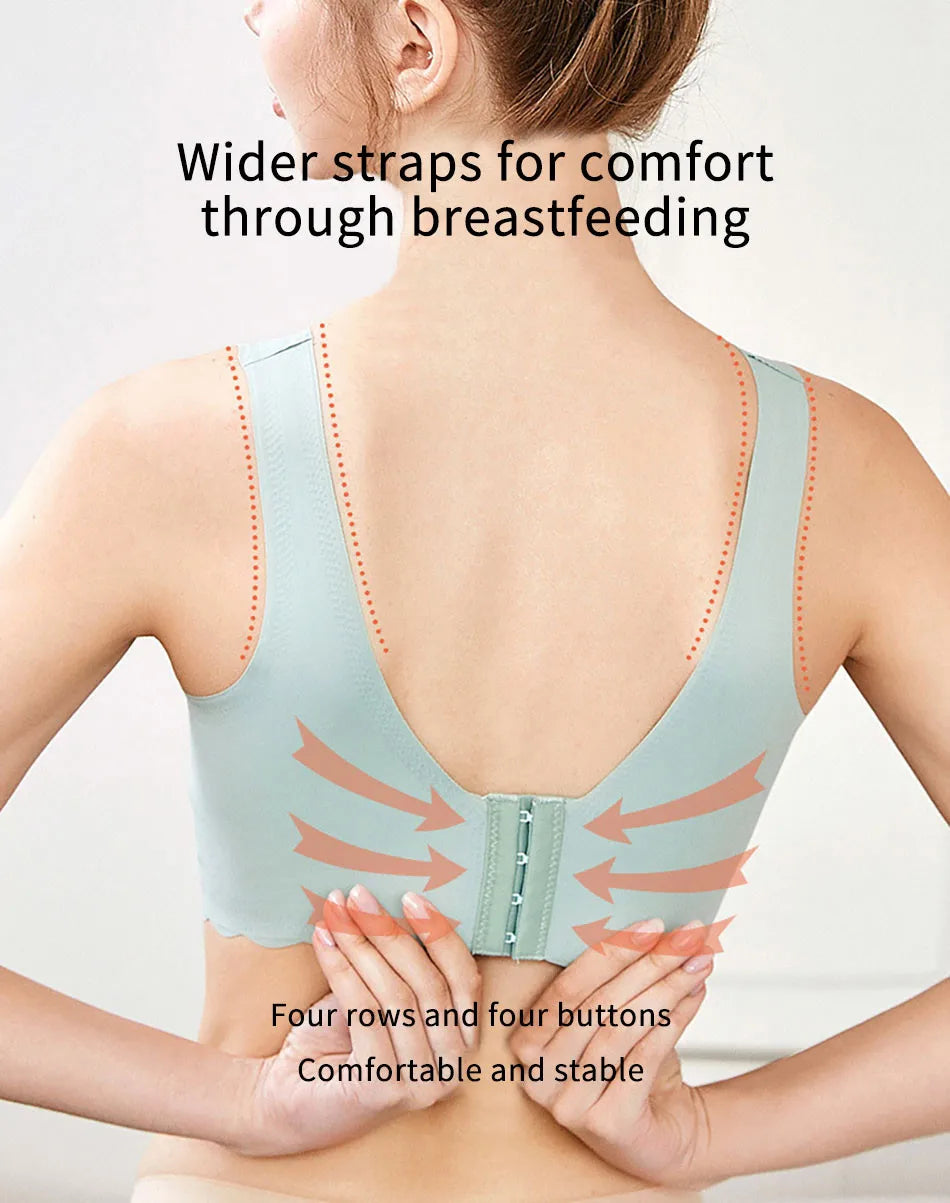 CowLost | product_id-plus-size-seamless-hands-free-maternity-nursing-bra-with-wide-breathable-straps |12