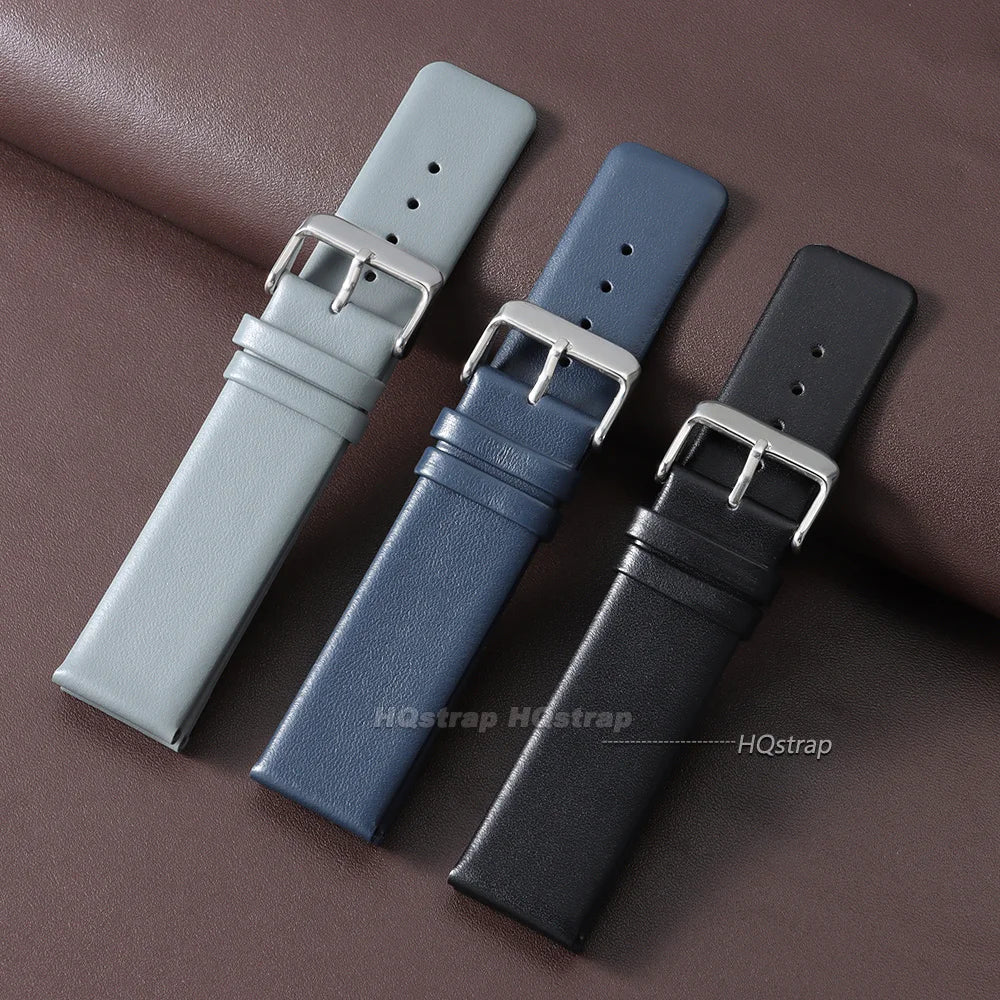 CowLost | watch-bands-product_id-ultra-thin-cowhide-leather-watchband-18mm-22mm-with-pin-buckle-brown-blue-black |8