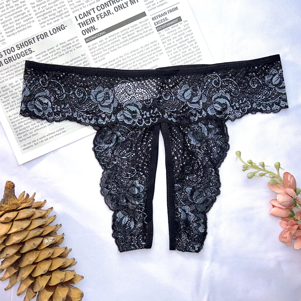 CowLost | transparent-lace-romantic-floral-thong-soft-seductive-open-crotch-womens-underwear |9