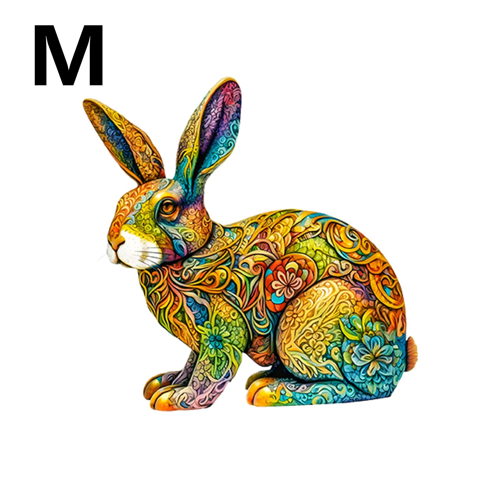CowLost | product_id-rabbit-shaped-wooden-jigsaw-puzzle-creative-christmas-halloween-gift |8