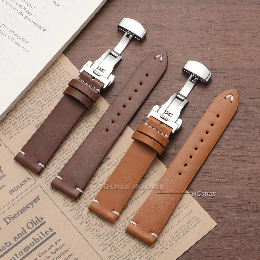 CowLost | bracelets-product_id-quick-release-cowhide-leather-watch-strap-18-22mm-for-omega-seiko-with-butterfly-buckle |2