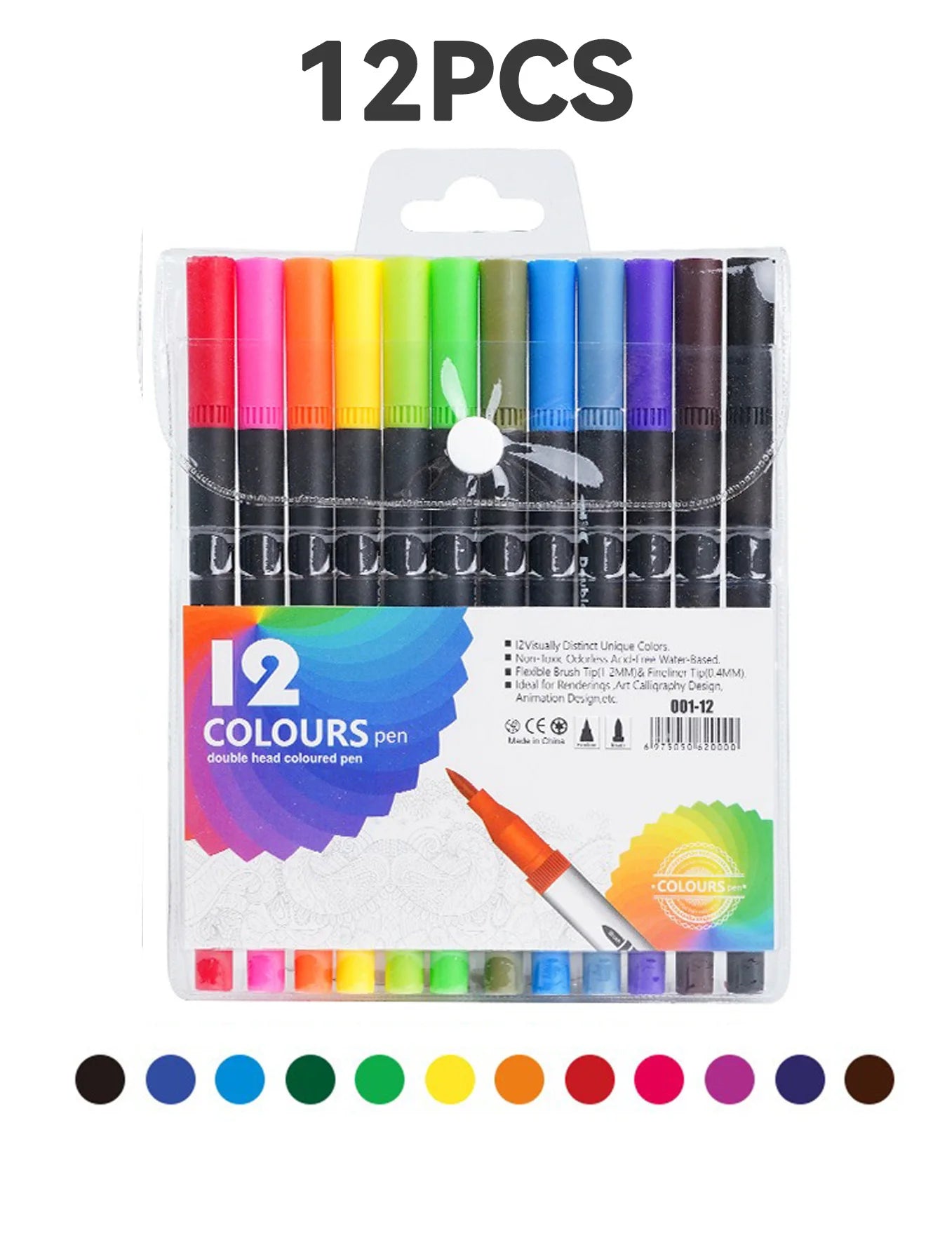 CowLost | product_id-dual-tip-brush-markers-set-12-or-120-colors-for-drawing-lettering |12