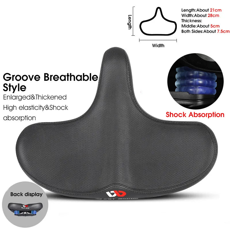 CowLost | west-biking-widen-bicycle-saddle-ergonomic-thick-comfortable-bike-saddle-shock-absorbtion-mtb-e-bike-cushion-bicycle-accessories |70
