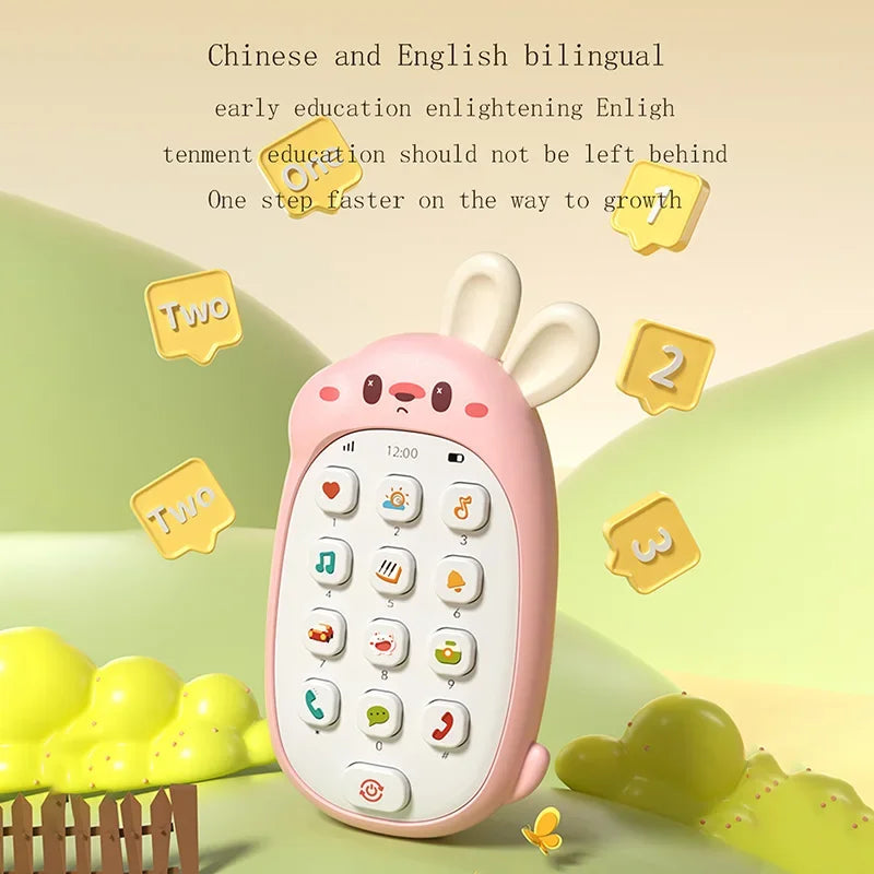 CowLost | product_id-baby-chewing-toy-phone-non-toxic-odorless-music-rabbit-toy-no-battery |4