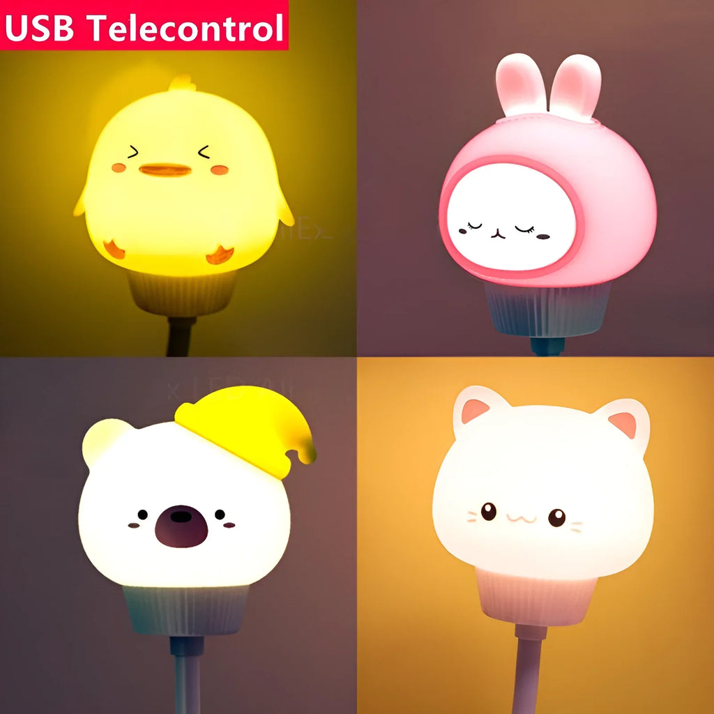 CowLost | product_id-kfvc-usb-led-animal-night-light-bear-chick-kitten-bedside-lamp-for-kids-bedroom |10