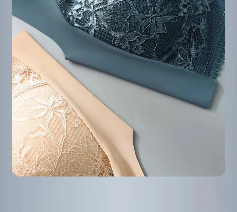 CowLost | product_id-seamless-wire-free-lace-bra-with-thin-molded-cups-comfortable-fit-small-to-large-sizes |15