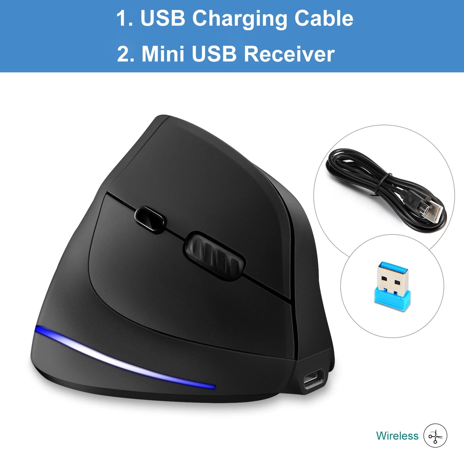 CowLost | lefon-wireless-vertical-mouse-rechargeable-ergonomic-mouse-rgb-optical-usb-game-mice-for-windows-mac-2400-dpi-2-4g-for-pubg-lol |16