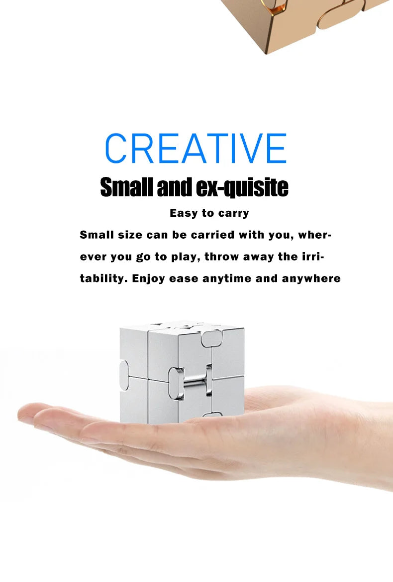 CowLost | metal-magic-cube-stress-relief-toy-cube-portable-educational-toys-decompresses-relax-toys-for-children-adults-birthday-gift |10