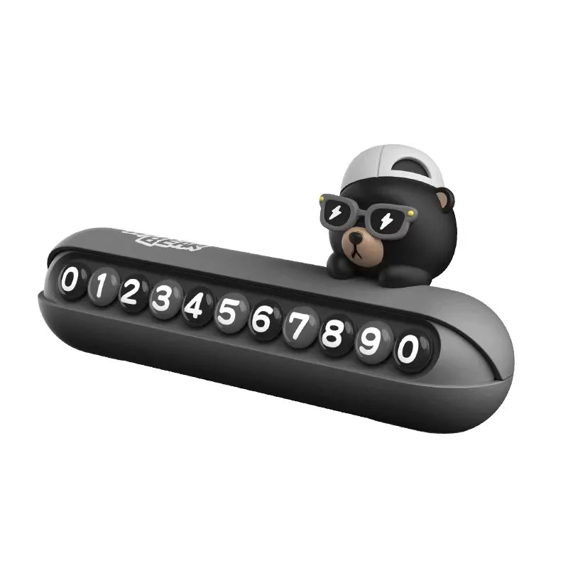 CowLost | product_id-cool-bear-car-dashboard-temporary-parking-phone-number-display-plate-accessory |16