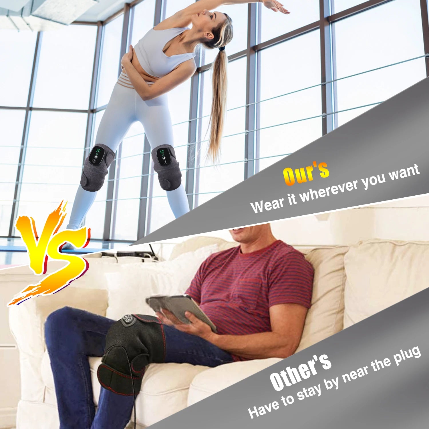 CowLost | eletric-heating-knee-massage-device-vibration-knee-pads-for-shoulder-elbow-joint |16