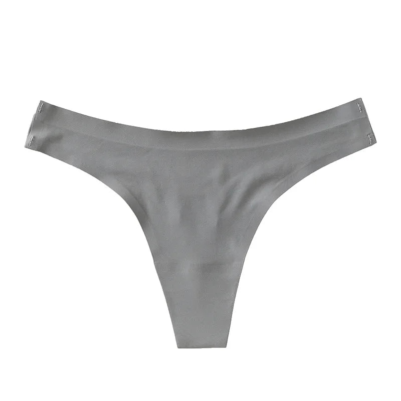 CowLost | product_id-womens-ice-silk-seamless-low-rise-thong-g-string-underwear-m-xl-solid-skin-friendly-daily-wear |9