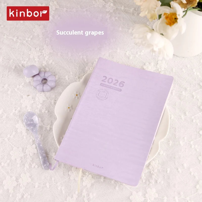 CowLost | kinbor-full-series-2026-a5-planner-daily-book-a6-annual-52g-tomoe-river-paper-journals-notepads-pure-colors-timeline-eight-grid-1 |44