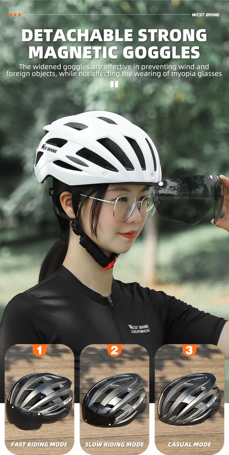 CowLost | west-biking-integrated-ultralight-bike-helmet-with-taillight-goggle-men-women-cycling-safety-hat-mtb-road-bike-motorcycle-helmet |40
