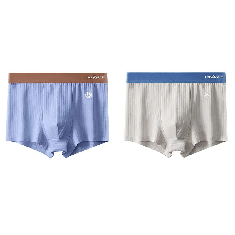 CowLost | 2-pcs-lot-mens-striped-panties-boxer |17