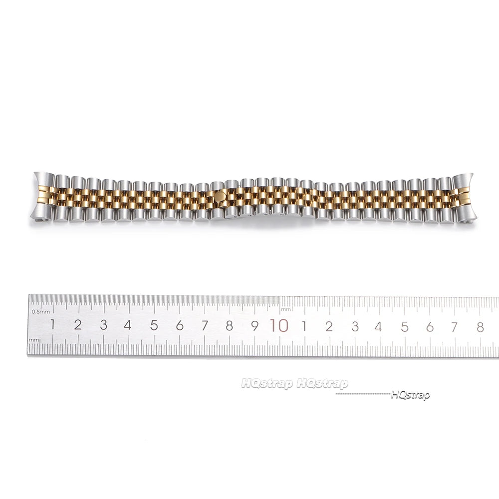 CowLost | product_id-curved-end-stainless-steel-jubilee-watch-strap-for-rolex-13-21mm-unisex-luxury-band |9