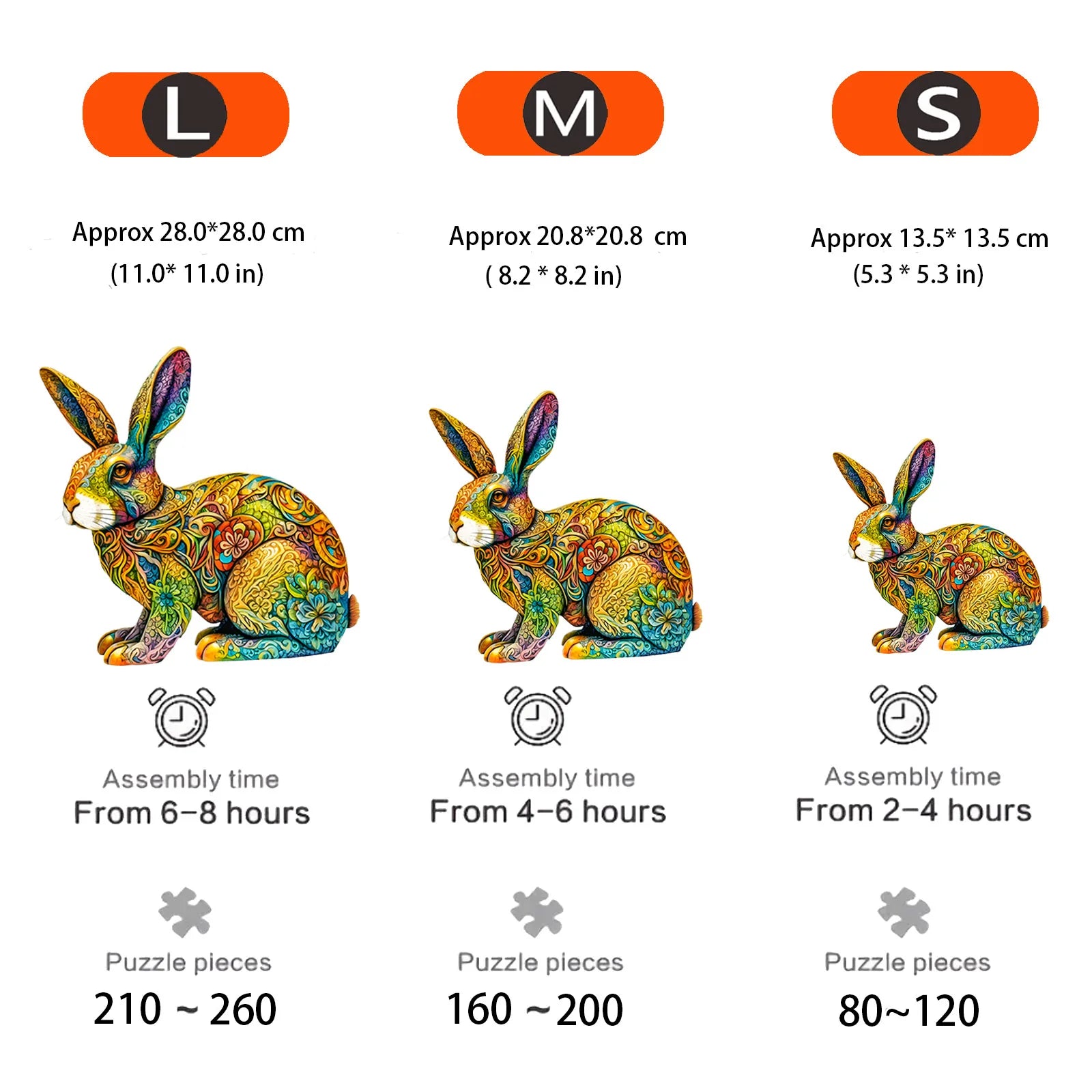 CowLost | product_id-rabbit-shaped-wooden-jigsaw-puzzle-creative-christmas-halloween-gift |2