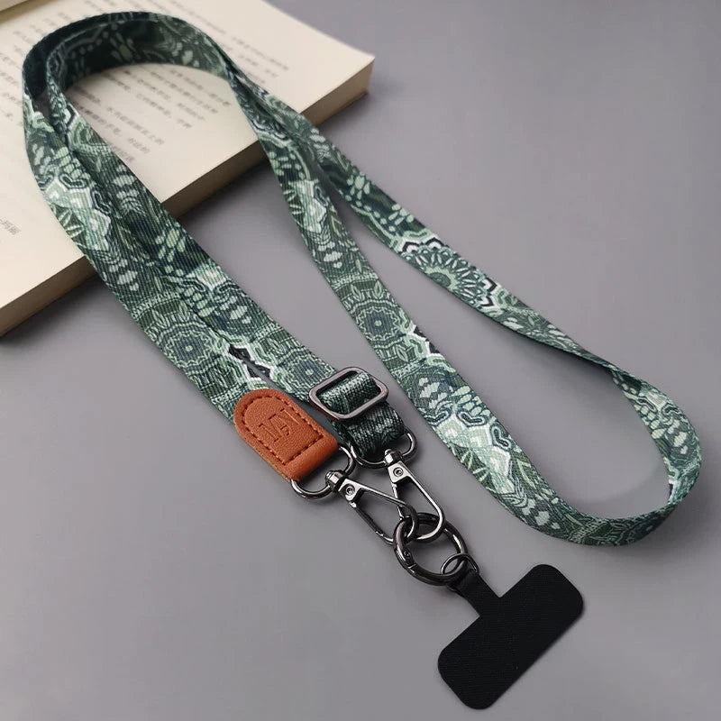 CowLost | uncategorized-adjustable-retro-totem-pattern-crossbody-cell-phone-lanyard |18
