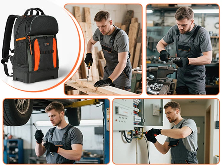 CowLost | product_id-durable-electrician-tool-bag-backpack-with-multiple-pockets-and-molded-bottom |12