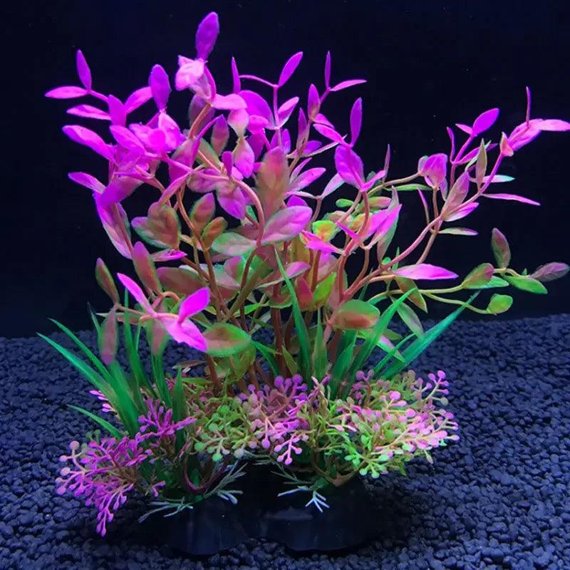12 Kinds Artificial Aquarium Decor Plants