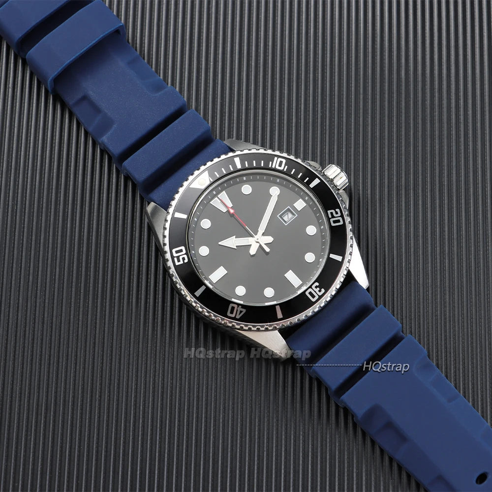 HQstrap 22mm 24mm 26mm Silicone Watch Bands for Panerai Sport Wristband Unisex Rubber Strap