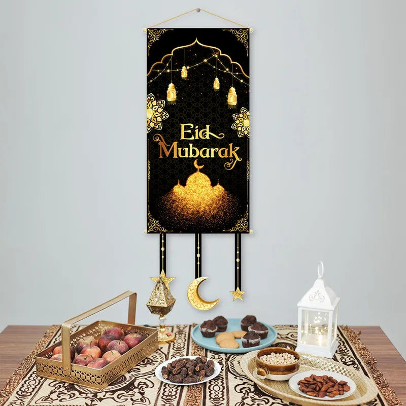 CowLost | ramadan-kareem-hanging-flag-ramadan-decoration |10