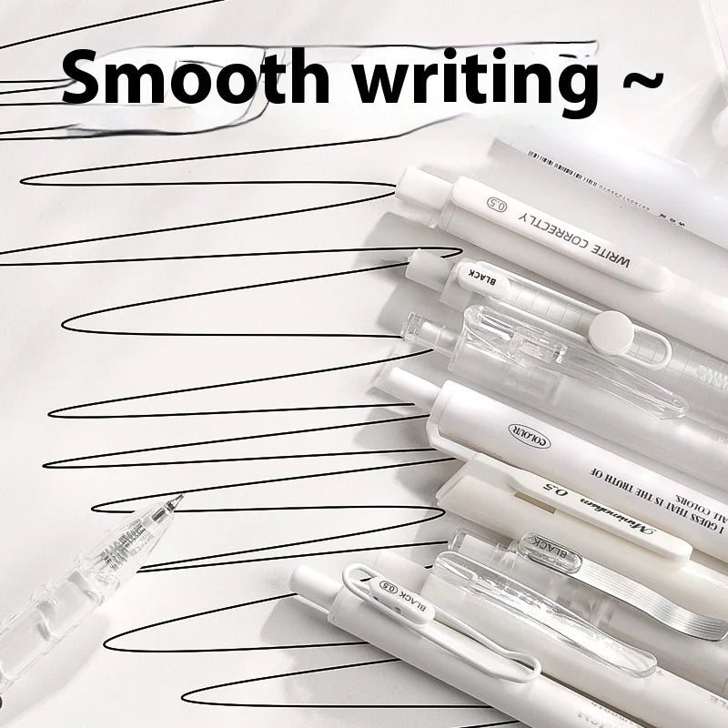 CowLost | product_id-kbx-4pcs-gel-pens-set-0-5mm-black-multi-colors-quick-dry-smooth-writing-soft-grip |5
