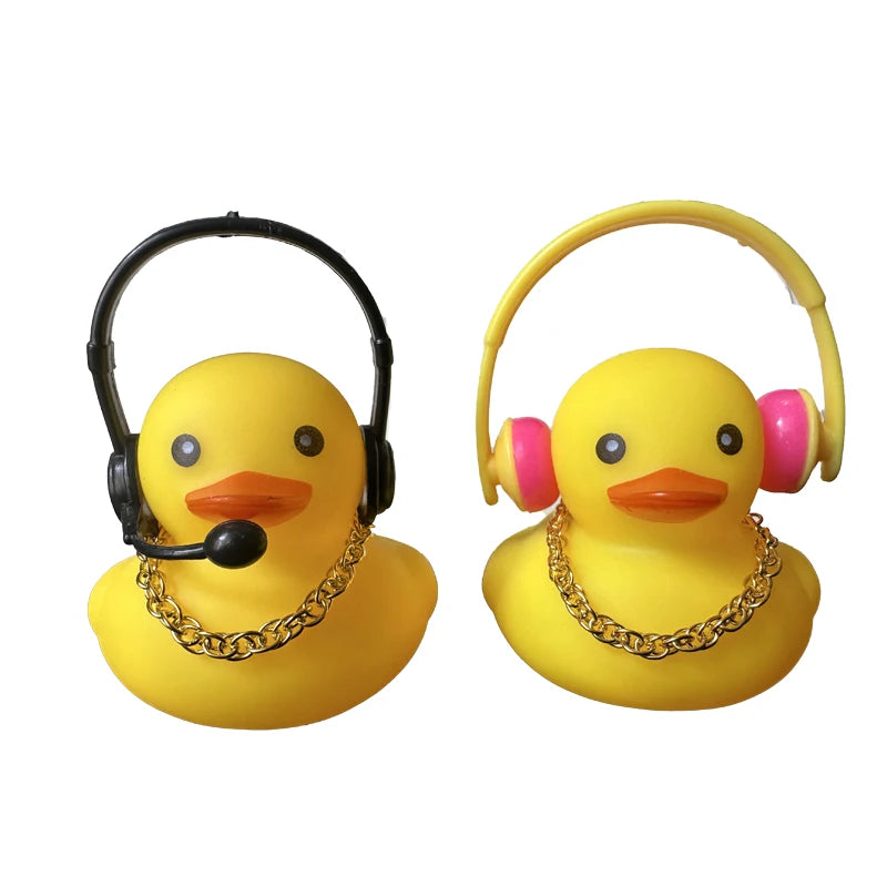 CowLost | 2-set-car-duck-mini-car-dashboard-yellow-rubber-duckies-toy-jeep-duck-party-favor-car-decoration-table-ornament-car-accessory |18