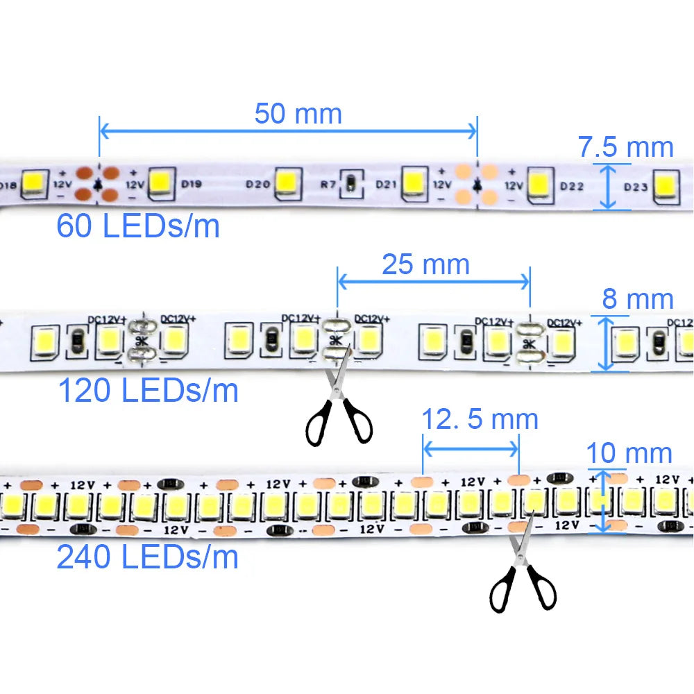 CowLost | 2835-5m-300-600-1200leds-led-strip-dc12v-24v |8