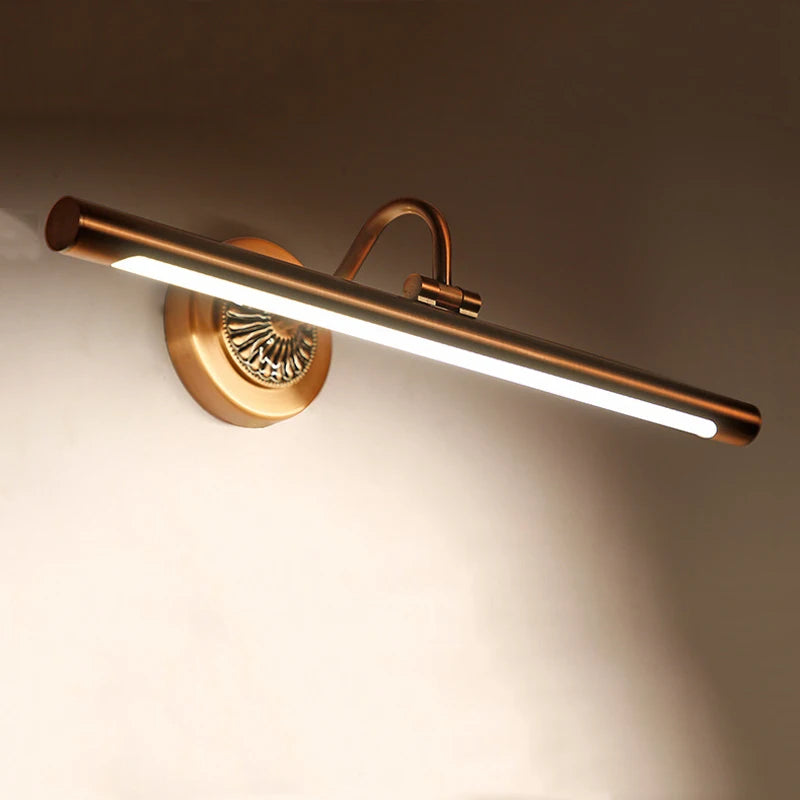 CowLost | product_id-red-bronze-8w-led-bathroom-wall-light-455mm-gold-european-mirror-lamp |4