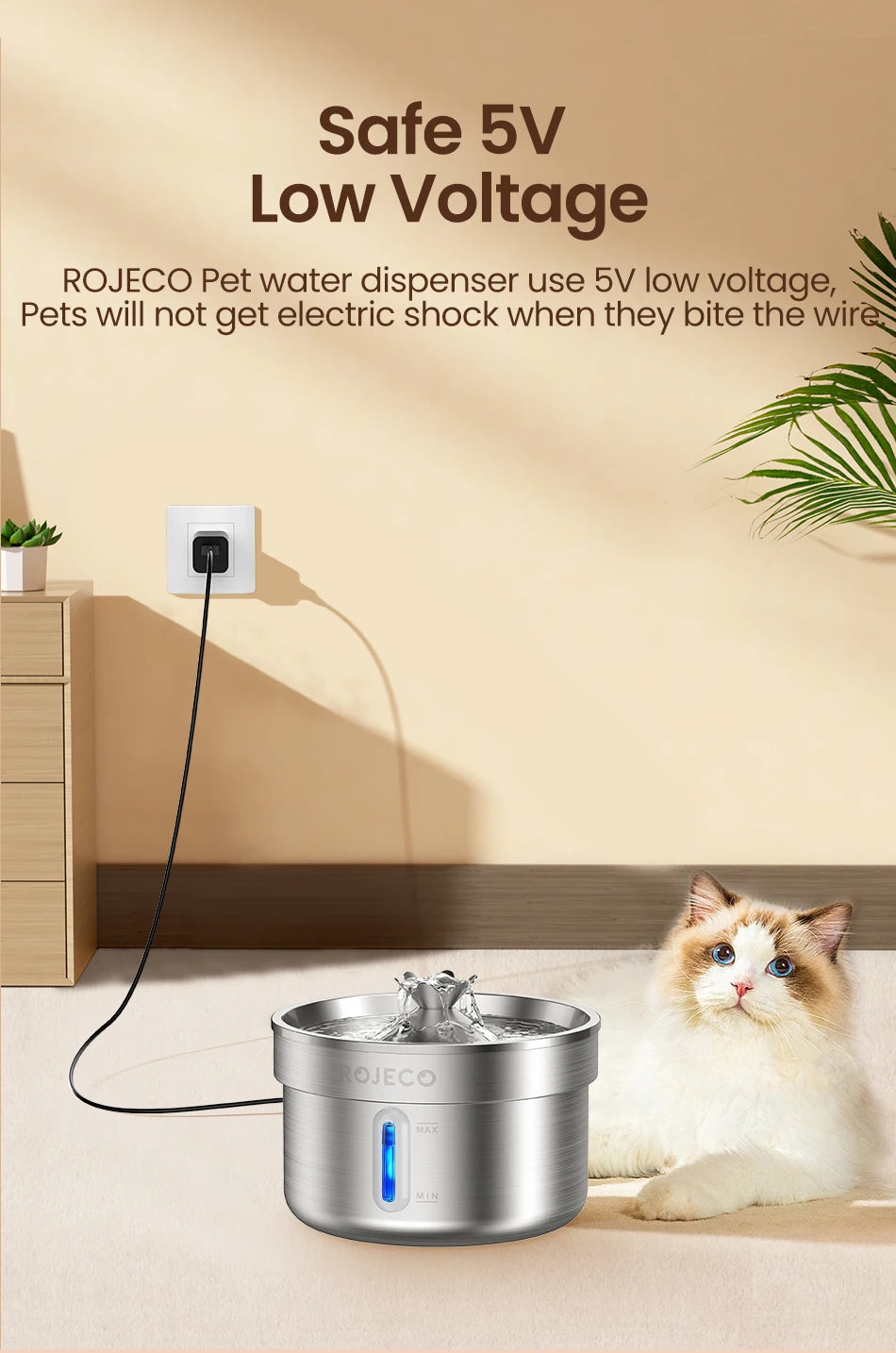CowLost | dog-diaper-pads-liners-rojeco-stainless-steel-automatic-pet-drinking-fountain |22