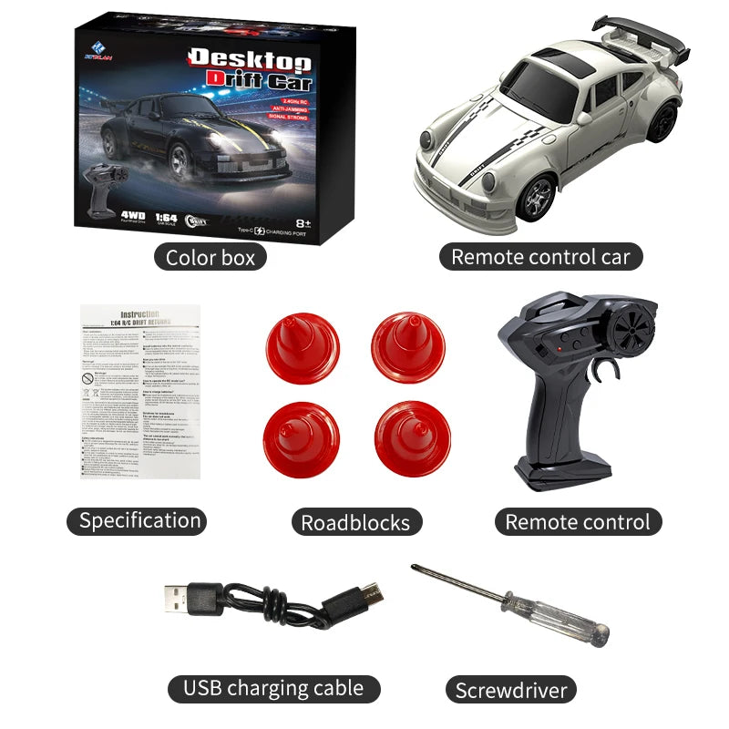 CowLost | fencing-barriers-teranty-kf20-1-64-four-wheel-drift-rc-racing-car-remote-control-toy |34