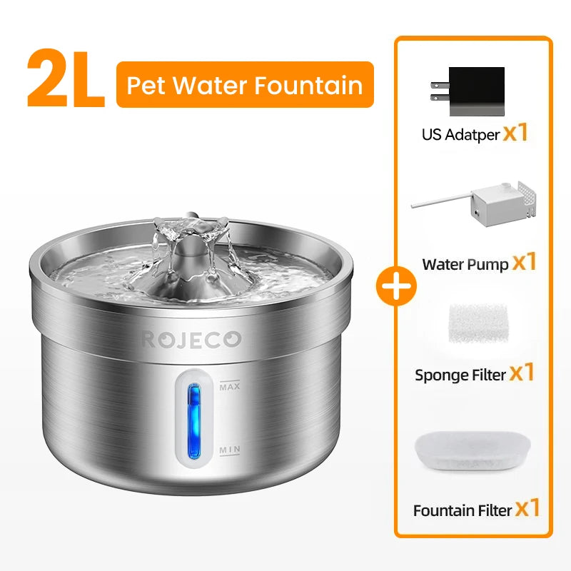 CowLost | dog-diaper-pads-liners-rojeco-stainless-steel-automatic-pet-drinking-fountain |10