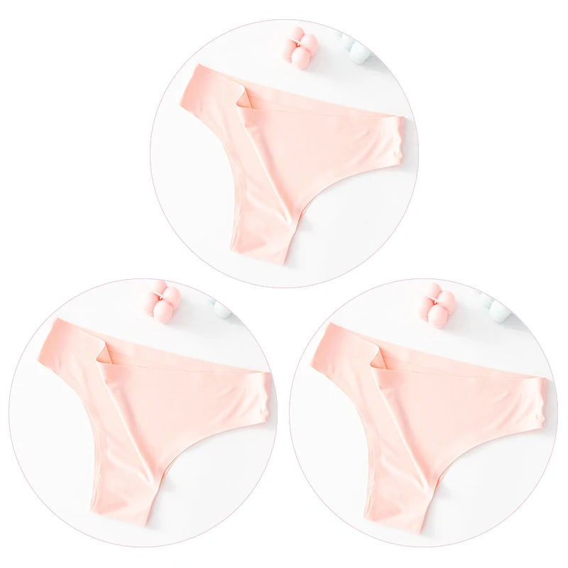 CowLost | 3pcs-set-womens-sexy-seamless-panties-female-ice-silk-underwear |20