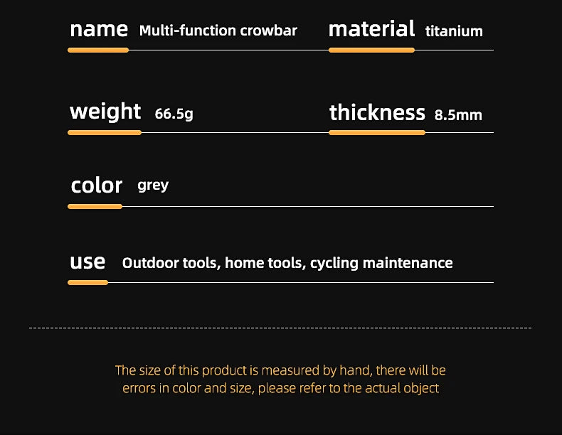 CowLost | tools-tc4-titanium-alloy-crowbar-edc-tool-set-with-screwdriver-wrench-and-eternal-pen-for-outdoor-camping-gift |25