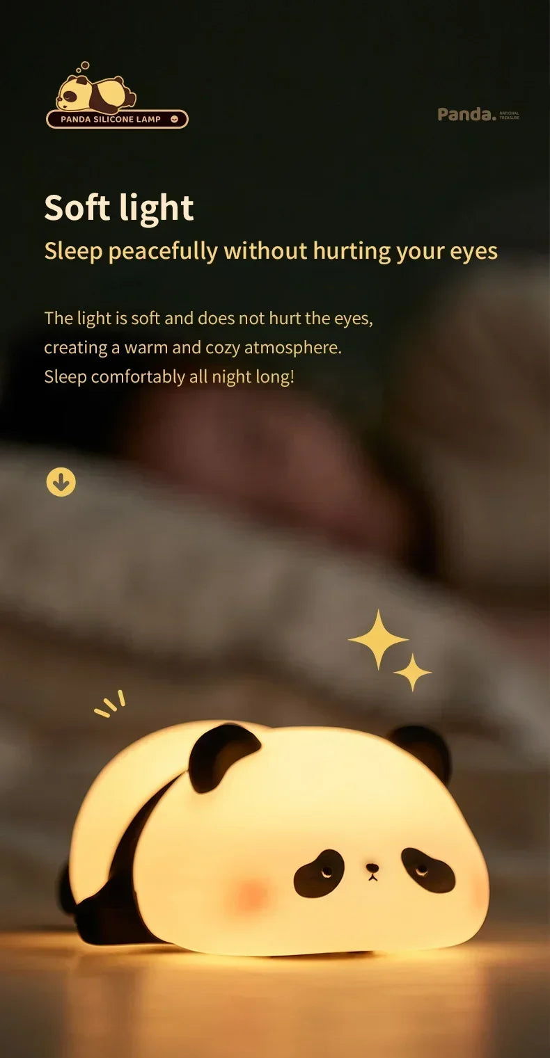 CowLost | product_id-rechargeable-panda-silicone-led-night-light-with-timer-for-kids-bedroom-gift |10