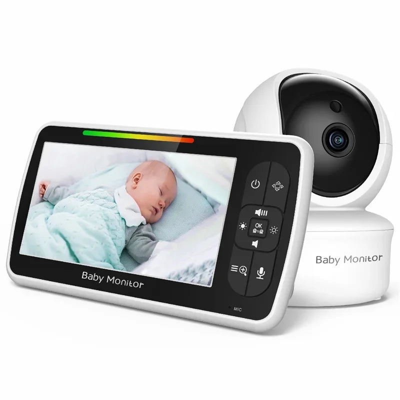 CowLost | baby-transport-accessories-babystar-5inch-video-baby-monitor-with-remote-pan-tilt-zoom-camera-and-audio |1