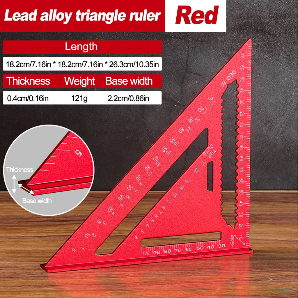 CowLost | product_id-aluminum-alloy-triangle-gauge-ruler-high-precision-woodworking-measuring-tool-metric-imperial |9