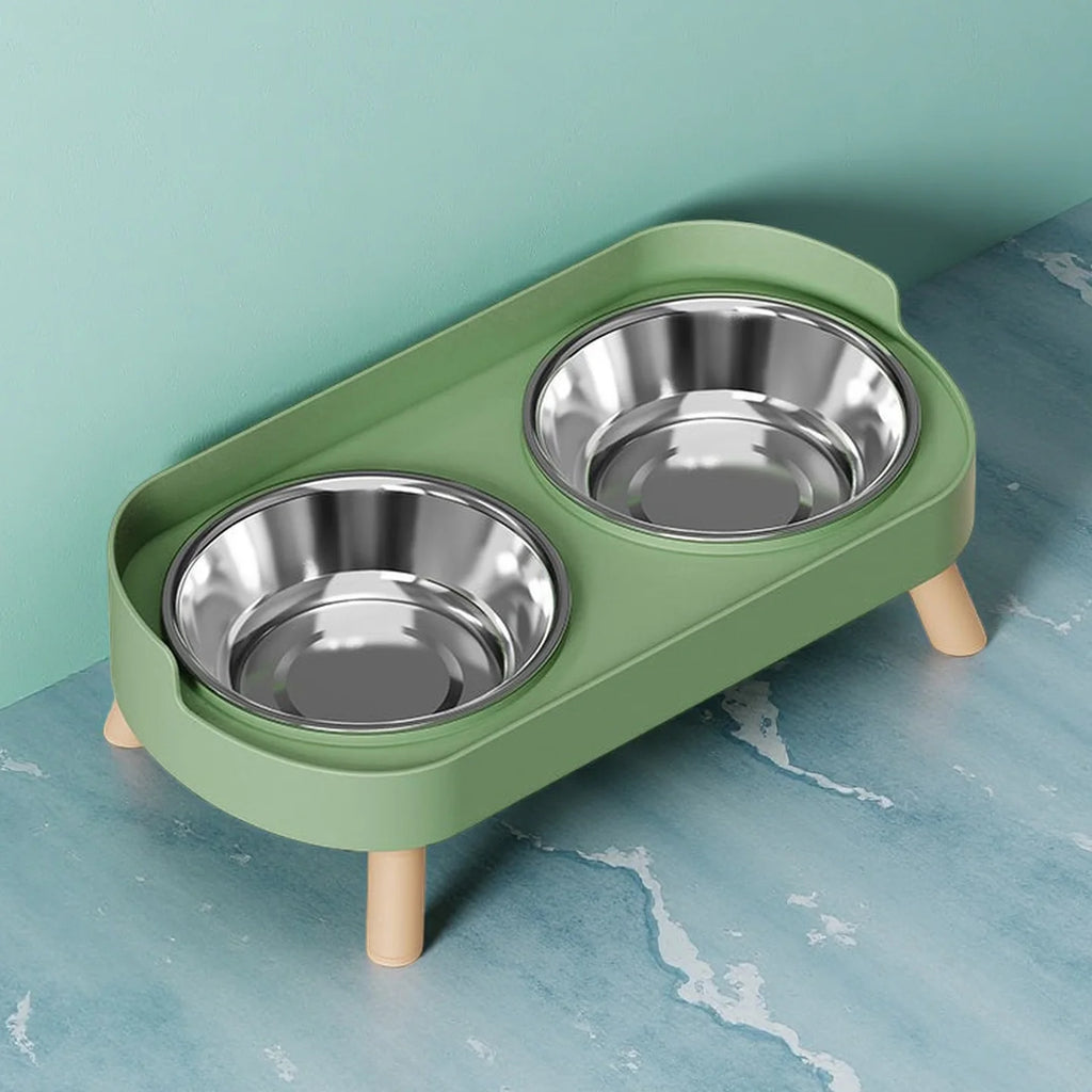 CowLost | product_id-dopamine-elevated-pet-feeder-with-dual-stainless-steel-bowls-and-neck-support |13