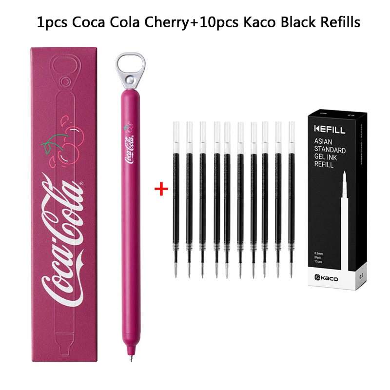 CowLost | product_id-kaco-coca-cola-limited-edition-0-5mm-black-gel-pen-cherry-pull-tab-for-homework-exams |33