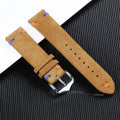 CowLost | product_id-18-20-22mm-vintage-blue-brown-suede-leather-watch-strap-replacement-band |8