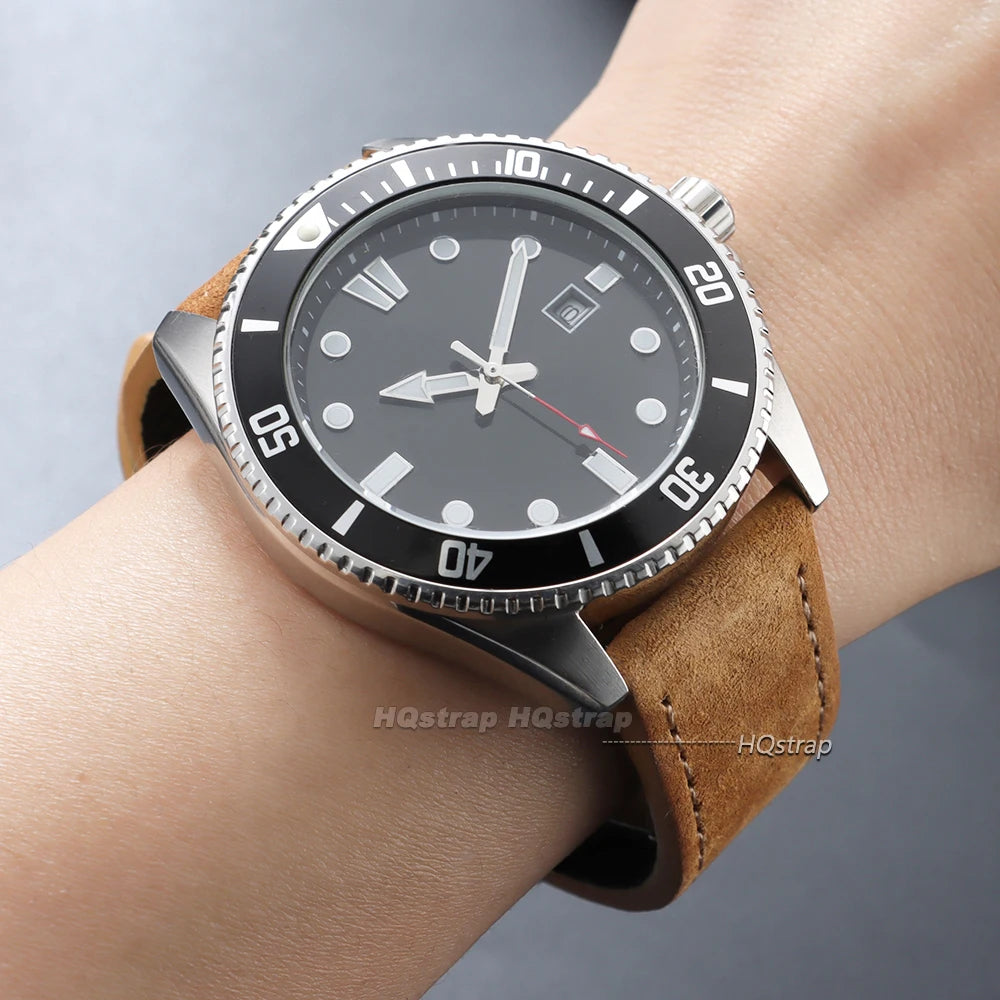 CowLost | product_id-suede-leather-watch-band-18-22mm-with-stainless-steel-butterfly-buckle-black-brown-blue |6