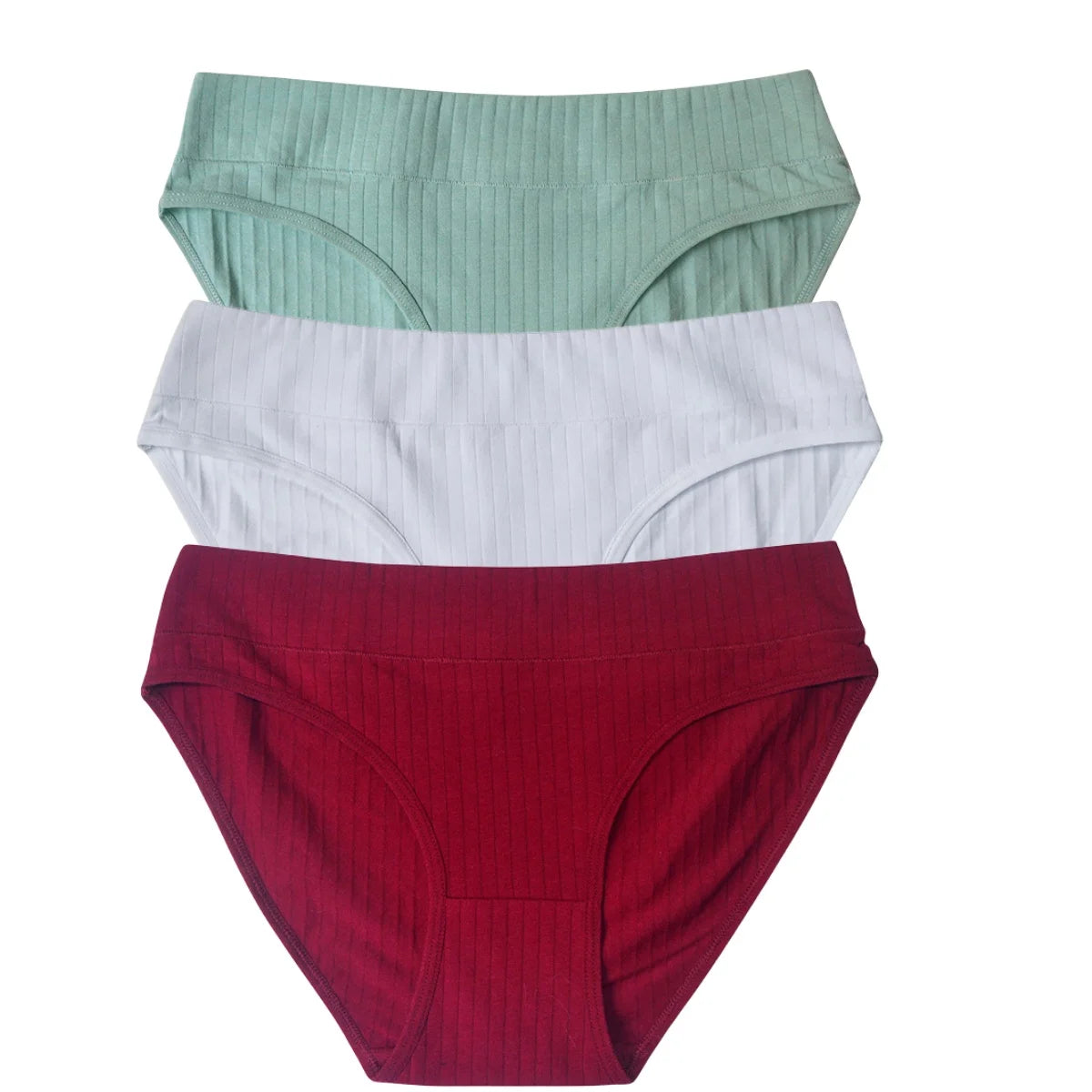 CowLost | product_id-3pcs-women-s-cotton-low-waist-solid-briefs-m-xl-breathable-comfortable-panties |19