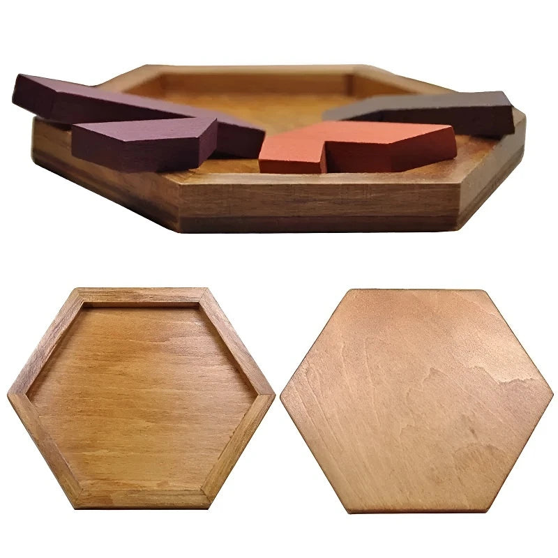 CowLost | fencing-barriers-montessori-wooden-geometric-shape-intelligence-puzzle-toy |3