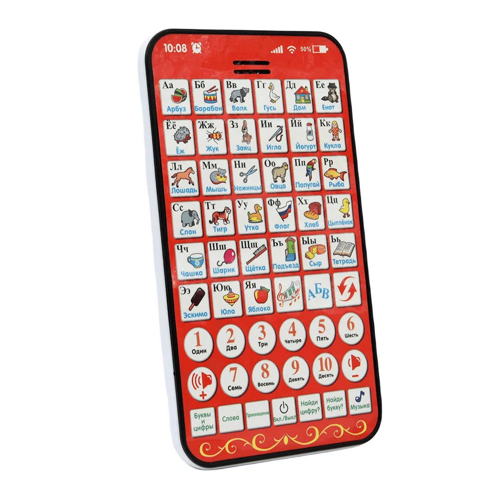 Russian Touch Screen Spanish Learning Reading Tablet for Kids Educational Toy