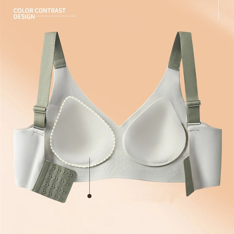 CowLost | product_id-plus-size-seamless-wire-free-push-up-bra-for-women-comfortable-support |3